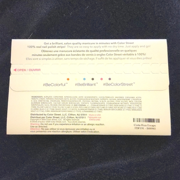 Last chance! Costa Rica Escape Color Street Nail Polish Strips - Picture 6 of 7
